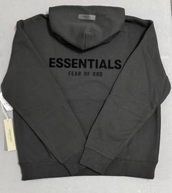Essentials Fear Of God Hoodie - Black - Size L