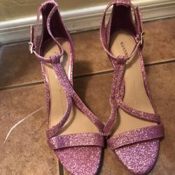 Pink Glitter Heels