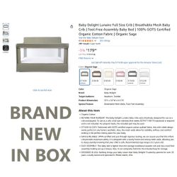 Lunaire Full Size Crib Organic Cotton
