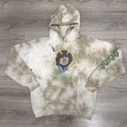 with tags AC/DC Highway To Hell Angus Young Tye Dye Band Hoodie Men’s Size Large