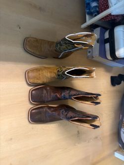 Cowboy Boots - Brown/Tan - Square Toe