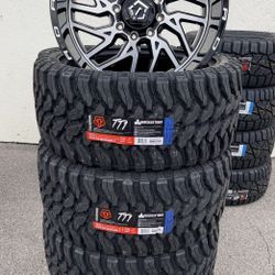 22x12 TIS OFF ROAD RIMS 8 LUG WITH TIRES 33x12.50r22LT FITS FORD F250, F350,F450 FROM 1999 TO THE PRESENT   PRICE NEGOTIABLE  PRECIO NEGOCIABLE   22x1