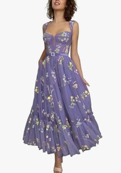 Flower Embroidery Dress