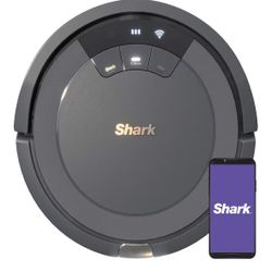 Shark AV753 ION Robotic Vacuum, Wi-Fi Connected, 120min Runtime, Compatible with Alexa, Multi-Surface Cleaning, Gray