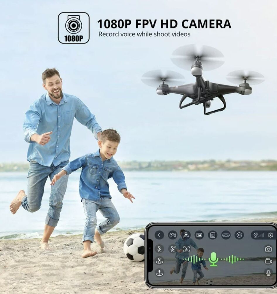 Holy Stone HS110G GPS Drone with 1080P Camera for Adults and