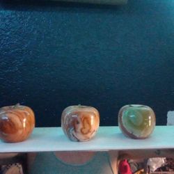Marble Apples Paper Weights