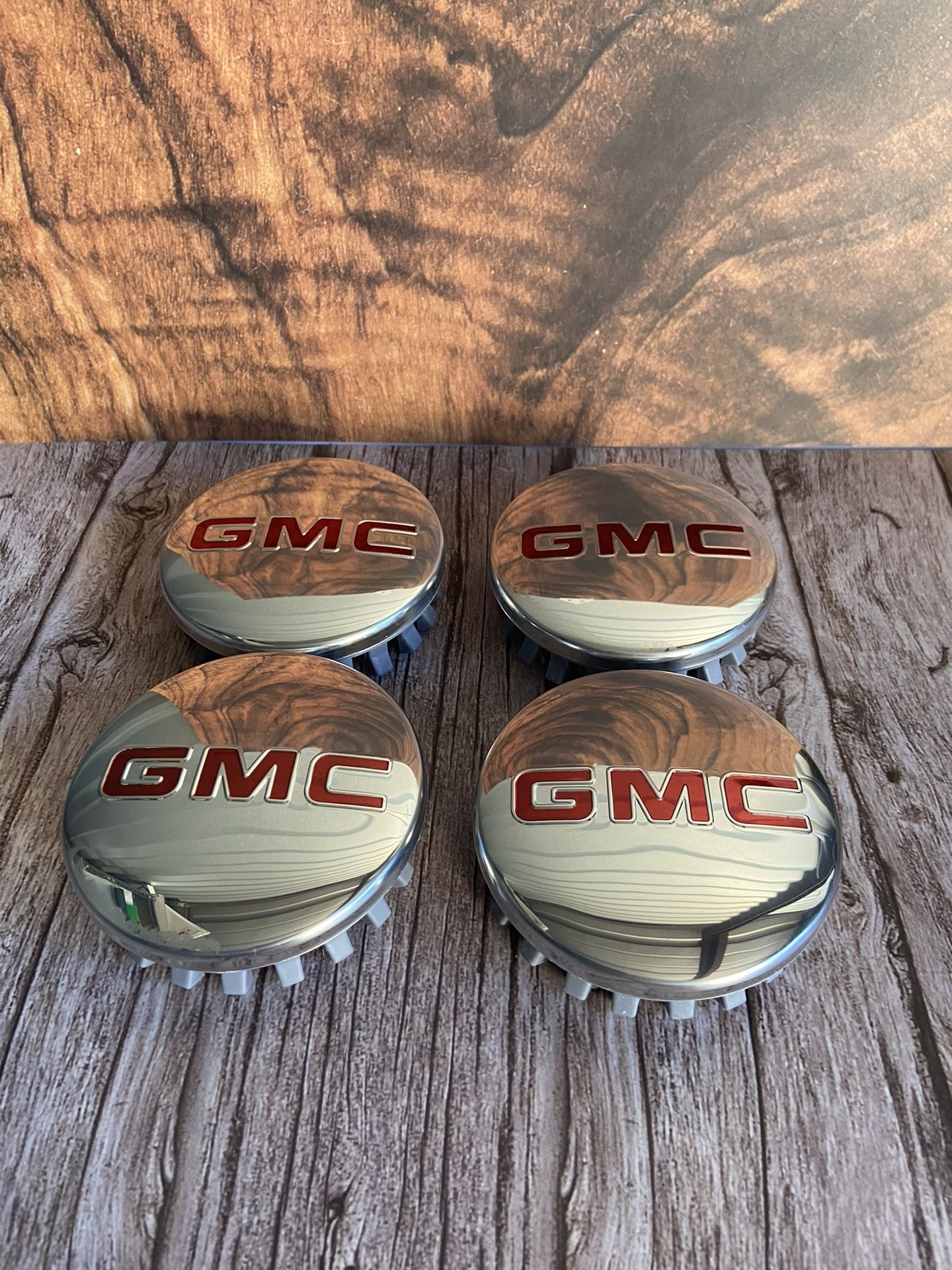 4x 83mm Chrome Polished Wheel Rim Center Hub Caps for GMC Sierra Yukon Denali