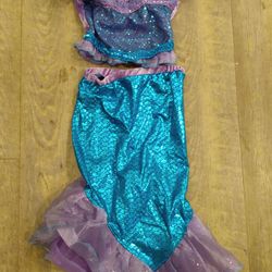 Mermaid Dress Up Play Dress Size 5-6
