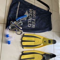 Fins, Snorkel and Mask