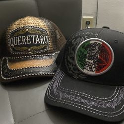 Alucin hat - Queretaro hat and black with Mexico flag