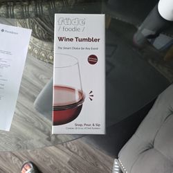 Fude/ Foodie Plastic Wine TUMBLERS