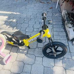 Strider 12” Sport Bike - No Pedal Balance Bicycle for Kids 1 to 4 Years - Includes Safety Pad, Padded Seat, Mini Grips & Flat-Free Tires - Tool-Free A