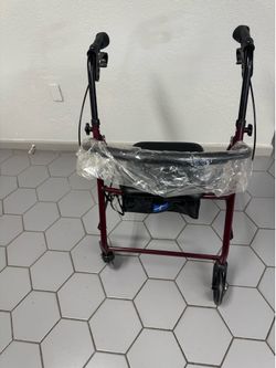 Walker with seat