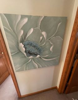 Large Floral Canvas Wall Art