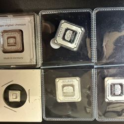  Silver Bar Lot – 3x 10g, 5g, 1g .999 Fine Silver