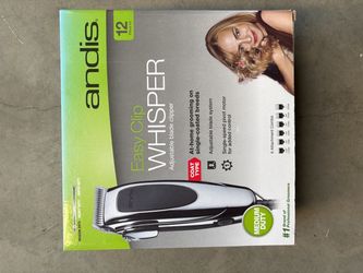 Andis easy clip, whisper, adjustable blade, dog clipper