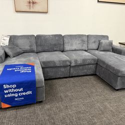 Light Gray Sofa Sectional - FREE DELIVERY 