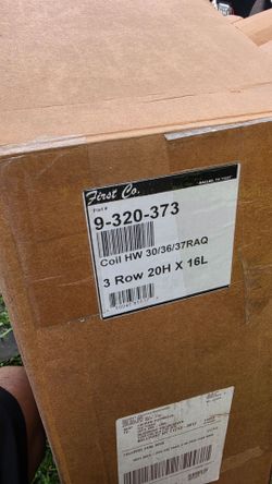 FIRST COMPANY 9-320-373 Hot Water Coil with Circulator