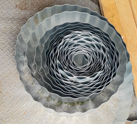 Nested Fluted Tart Pan Set Metal