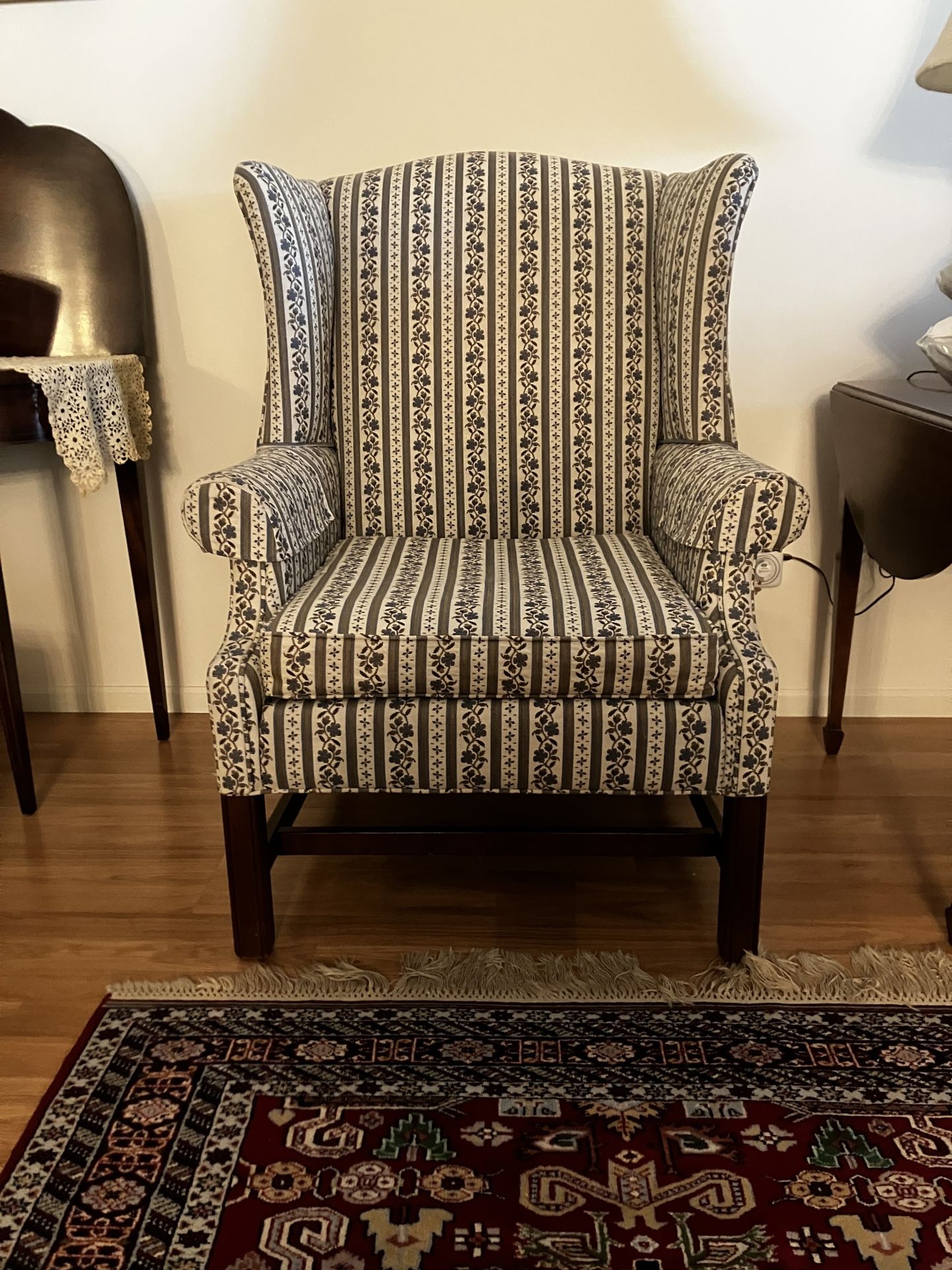 Ethan Allen Traditional Classics Wingback Upholstered Chair