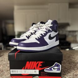 Jordan 1 Court purple  Sz 10