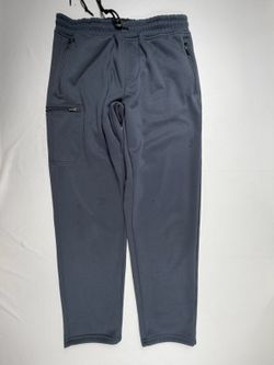 Vintage Men's Dark Gray Fleece Jogger Pants