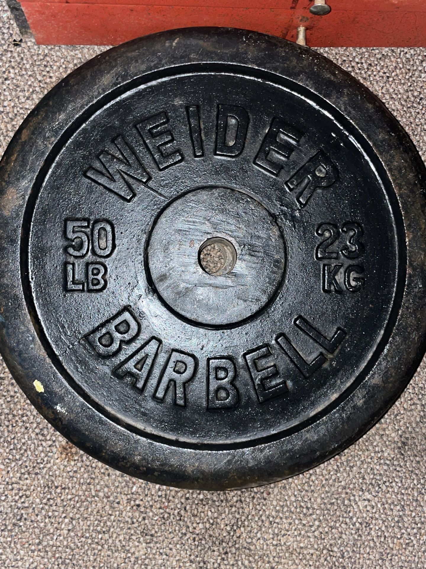 Vintage weights and bars for 0.9$/lb