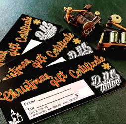 Tattoo Gift Certificates