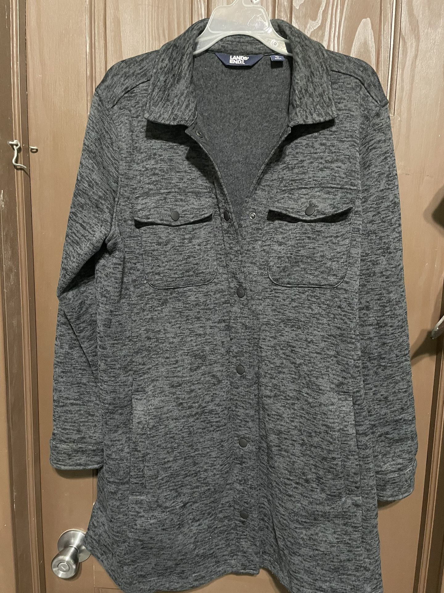 Lands’ End long sweater coat - size XL