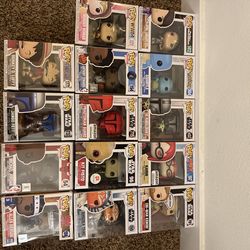 14 different Funko pops !