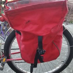 Banjo Brothers Red Backpack/Pannier Waterproof Bicycle