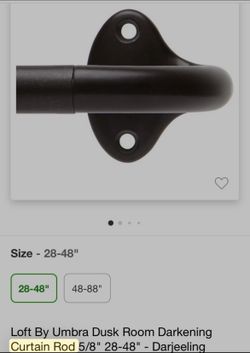 Curtain Rods (28”-48”)
