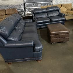 Leather Sofa & Loveseat 