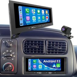 Car Radio for Dodge Ram 1500/2500/3–2002, Jeep Wrangler 1, Grand Cherokee 1, Dakota 1, Caravan 1, 6.86" Touchs