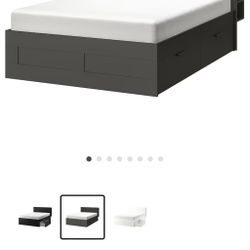 IKEA Brimnes Bed With Drawers and Headboard