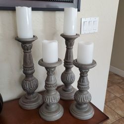 Candle Holders Set Of 4 Candles Not Included 