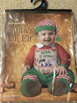 Santas elf costume size 6months
