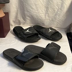 Jordan and Puma Sandals    Size:  12 and. 10