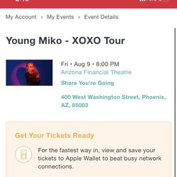 Young Miko Concert Ticket