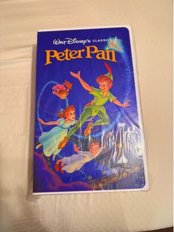 NEW SEALED - Peter Pan - Disney VHS Blanket 50"x70"