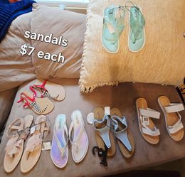 Sandals (sizes 7-9l NEW.  $7 each.       Arlington 76014