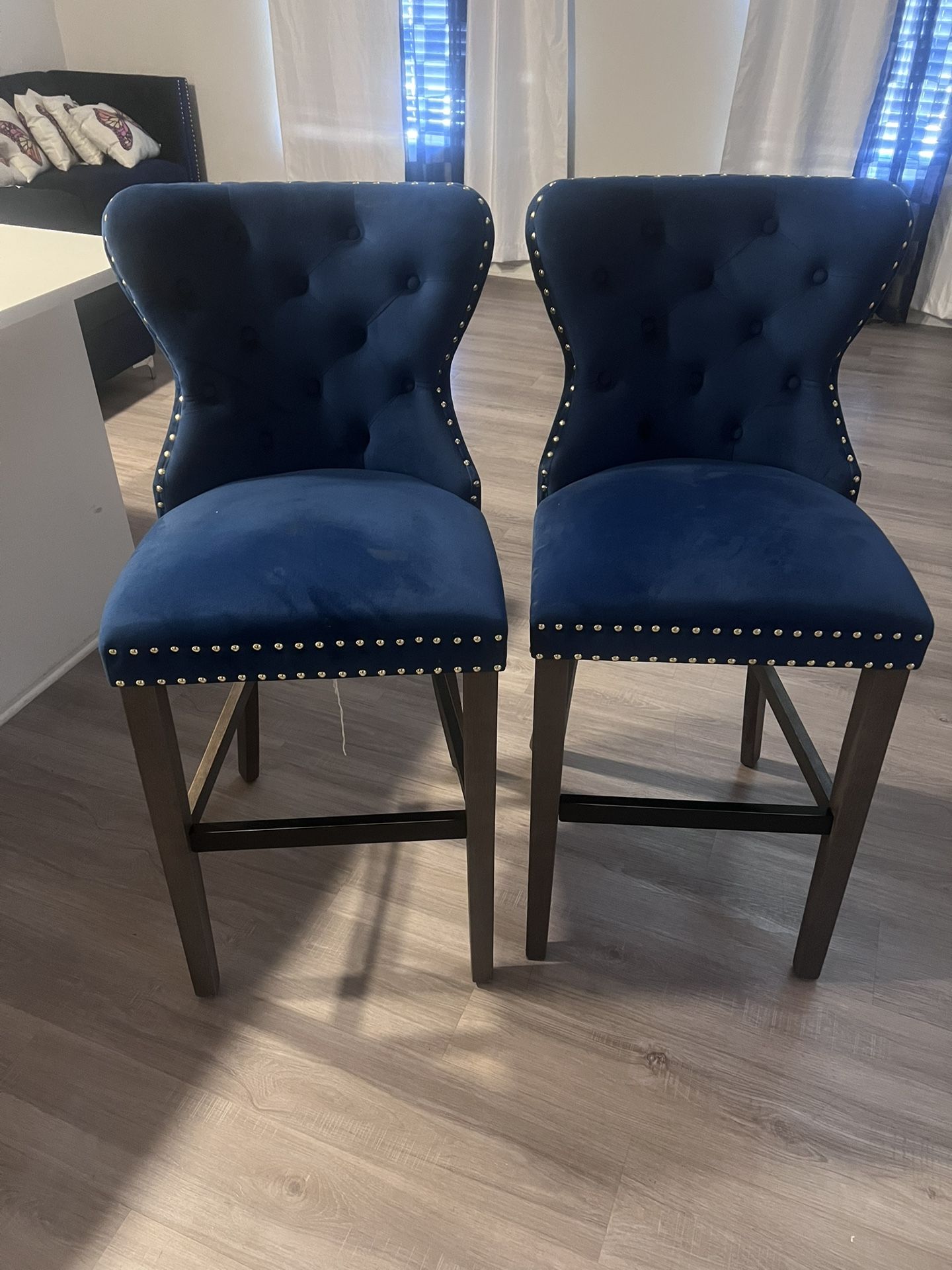 Royal Blue Bar Stools