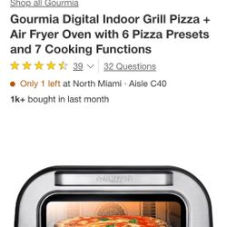 Gourmia Pizza Oven Toaster Air Fryer 