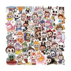 50 Pieces Not Repetitive Labubu Waterproof Vinyl Sticker Pack