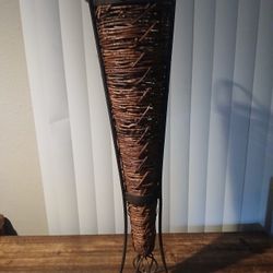 Wicker Cone Vase