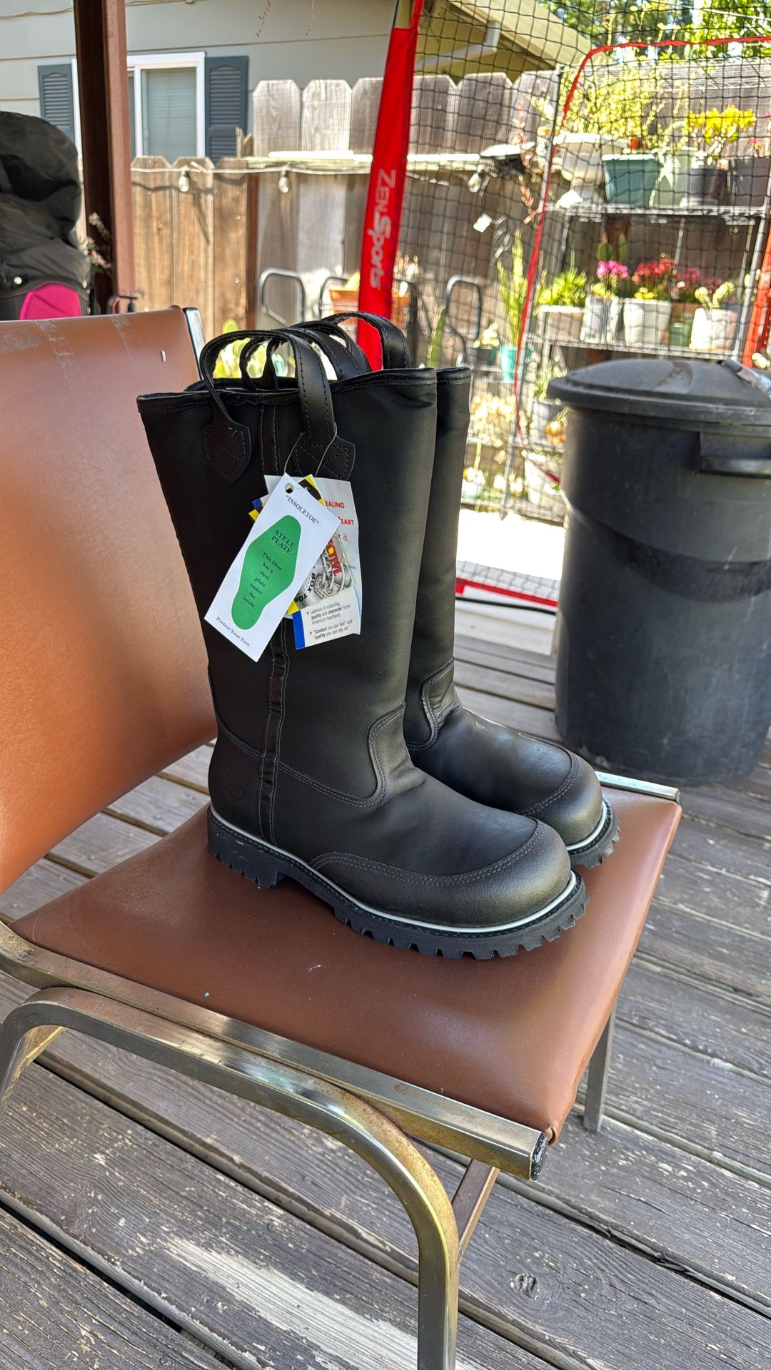 Vibram Pro Steel Toe Firefighter Boots