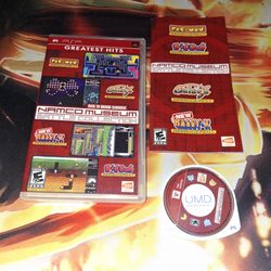 SONY PSP NAMCO MUSEUM BATTLE COLLECTION 20+ ARCADE CLASSICS  UMD GAME...VERY GOOD COND....ADULT OWNED AND KEPT IN A SMOKE FREE HOME...$15 FIRM...