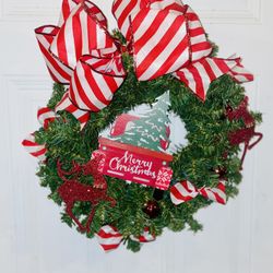 Christmas Wreath Size Medium Handmade 