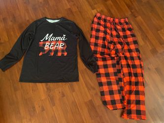 Mama Bear Pajama Set/Christmas