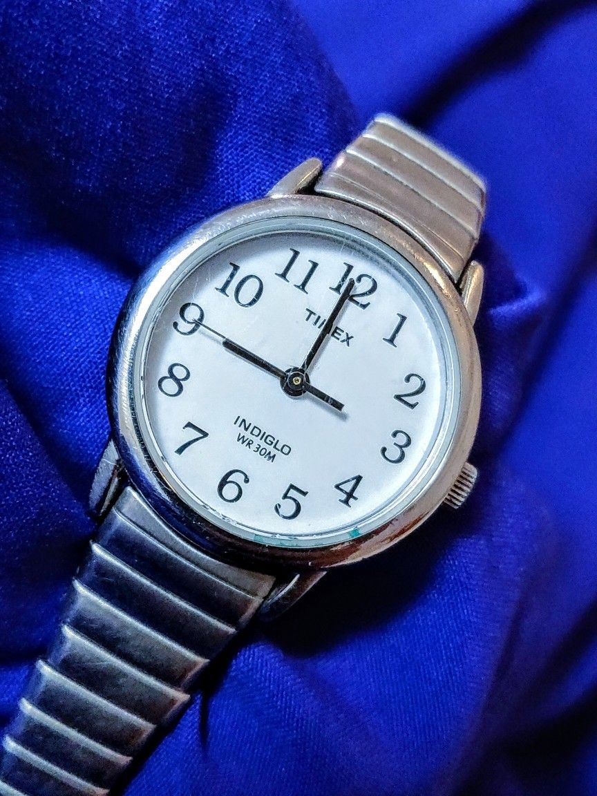 Timex Vintage Classic Indigo Women's Watch Silver Tone